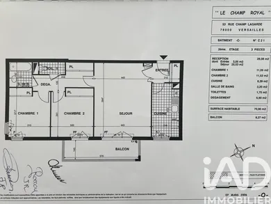 Appartement à Versailles (78000)