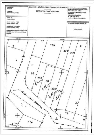 Building plot in Reinhardsmunster (67440)