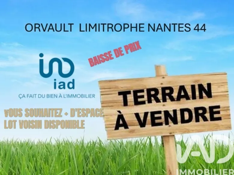 Terrain à bâtir à Orvault (44700) · 169 000 €