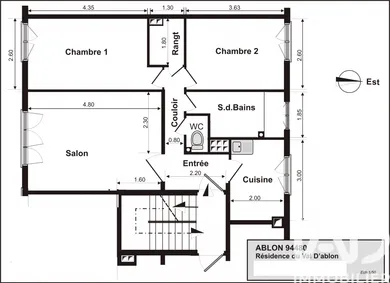 Apartment in Ablon-sur-Seine (94480)