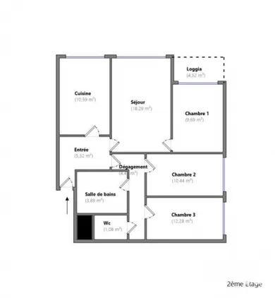 Appartement à Trappes (78190)