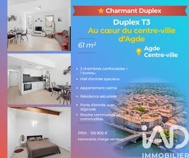 Duplex à Agde (34300)