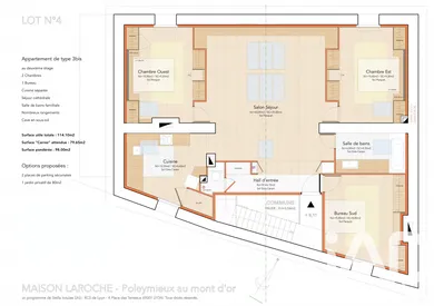 Appartement à Poleymieux-au-Mont-d'Or (69250)