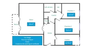 Apartment in Rueil-Malmaison (92500)