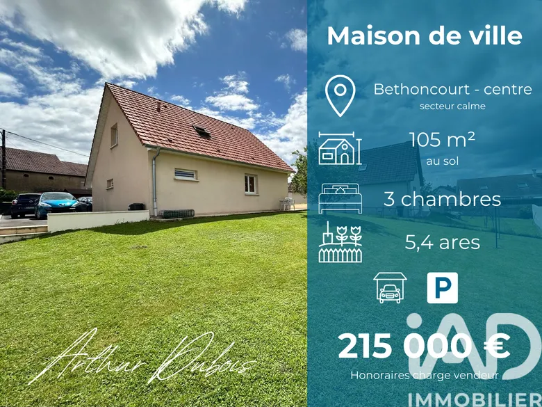 Maison 5 pièces 105 m² · à Bethoncourt · 105 m² · 205 000 €
