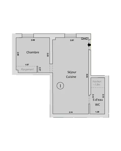 Apartment in Roissy-en-Brie (77680)
