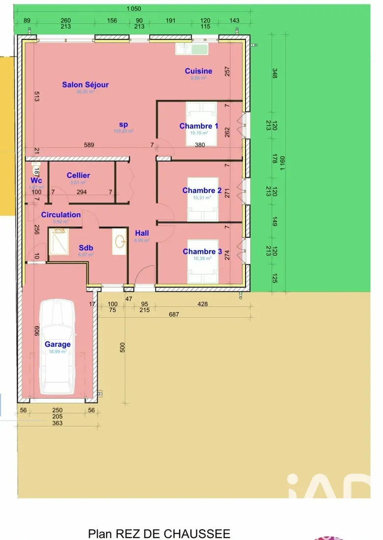 Terrain 110 m² · à Bâtir À Rodelinghem · 110 m² · 77 000 €