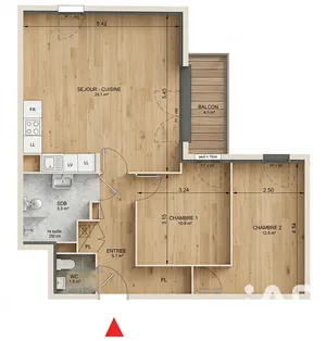 Apartment in Villeneuve-la-Garenne (92390)