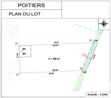 Building plot in Poitiers (86000)