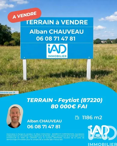 Terrain à bâtir à Feytiat (87220)