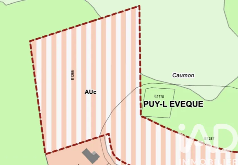 Terrain à bâtir à Puy-l'Évêque (46700) · 300 000 €