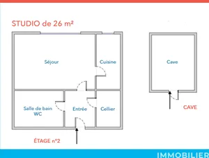 Studio in Saint-Germain-en-Laye (78100)