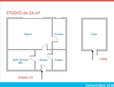 Studio in Saint-Germain-en-Laye (78100)