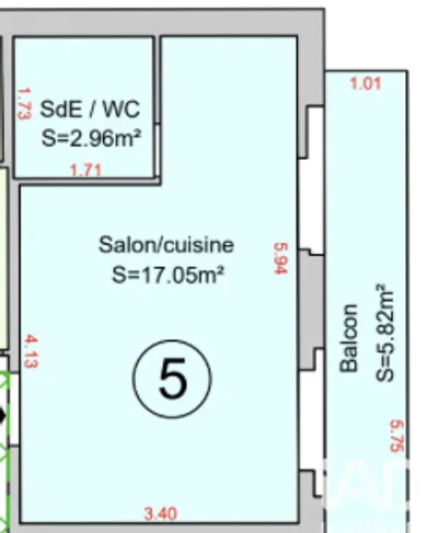 Studio à Ollainville (91340)