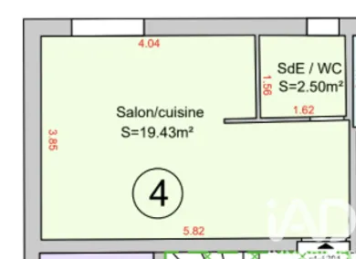 Studio à Ollainville (91340)