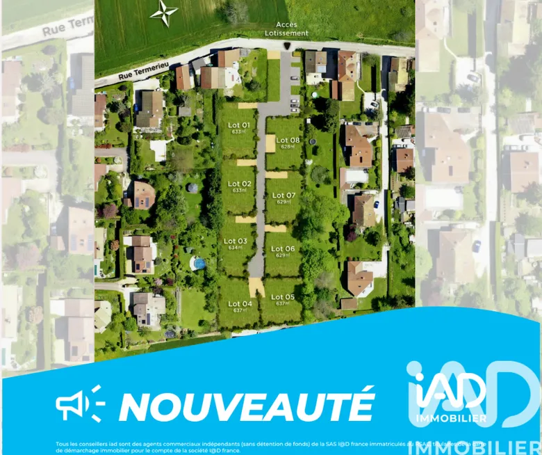 Terrain à bâtir à Voiron (38500) · 175 000 €