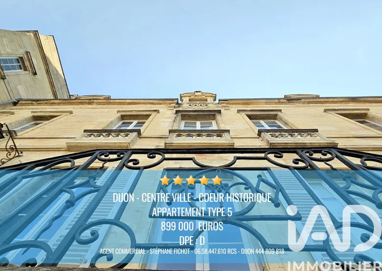 Appartement 5 pièces 132 m² · à Dijon · 132,1 m² · 899 000 €
