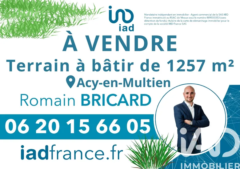 Terrain à Acy-en-Multien (60620) · 85 000 €