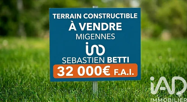 Terrain à bâtir à Migennes (89400) · 32 000 €