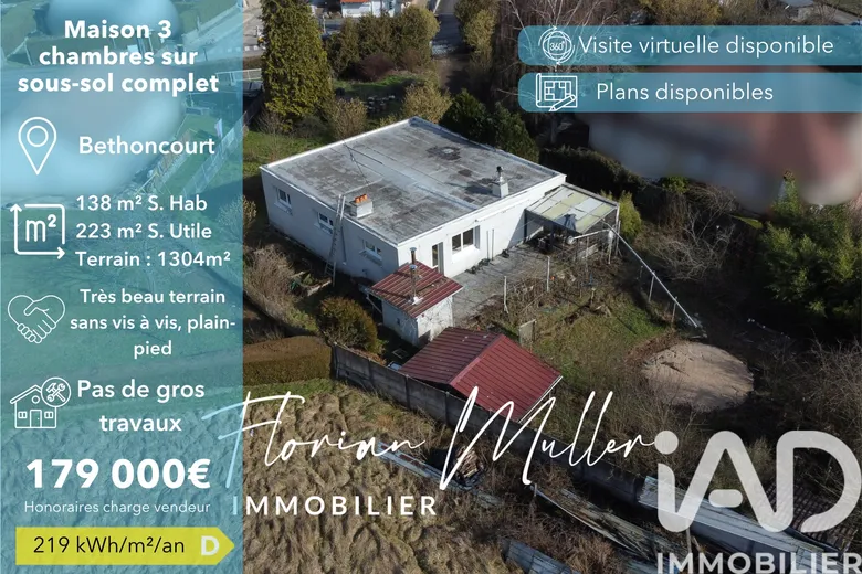 Maison 6 pièces 138 m² · à Bethoncourt · 138 m² · 179 000 €