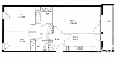 Apartment in Cormeilles-en-Parisis (95240)