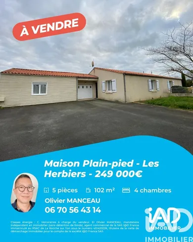 Maison à Les Herbiers (85500)