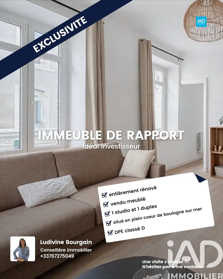 Immeuble 67 m² · à Boulogne-sur-Mer · 67 m² · 179 900 €
