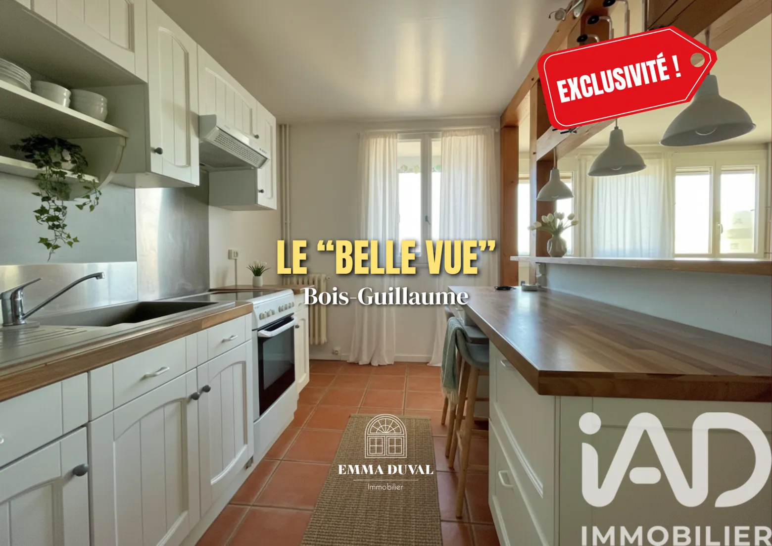 Vente appartement à Bois-Guillaume (76230) : appartement 3 pièces 54 m² - 1989474 — 2