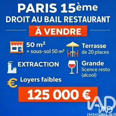 Droit au bail à Paris (75015)