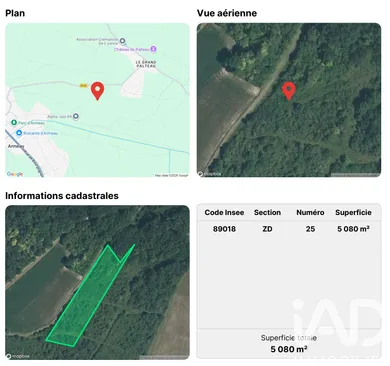 Terrain à Armeau (89500)