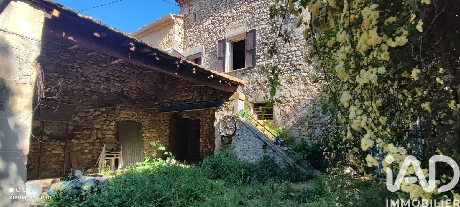 Vente maison à Bourdic (30190) : maison de village 6 pièces 115 m² — 3