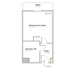 Studio in Limonest (69760)