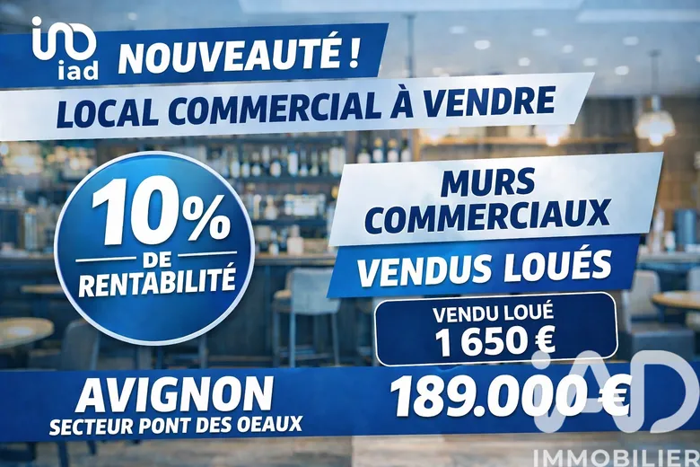 Local commercial 98 m² · à Avignon · 98 m² · 189 600 €