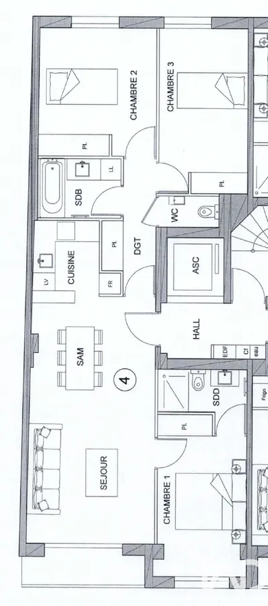 Appartement à Bordeaux (33800)