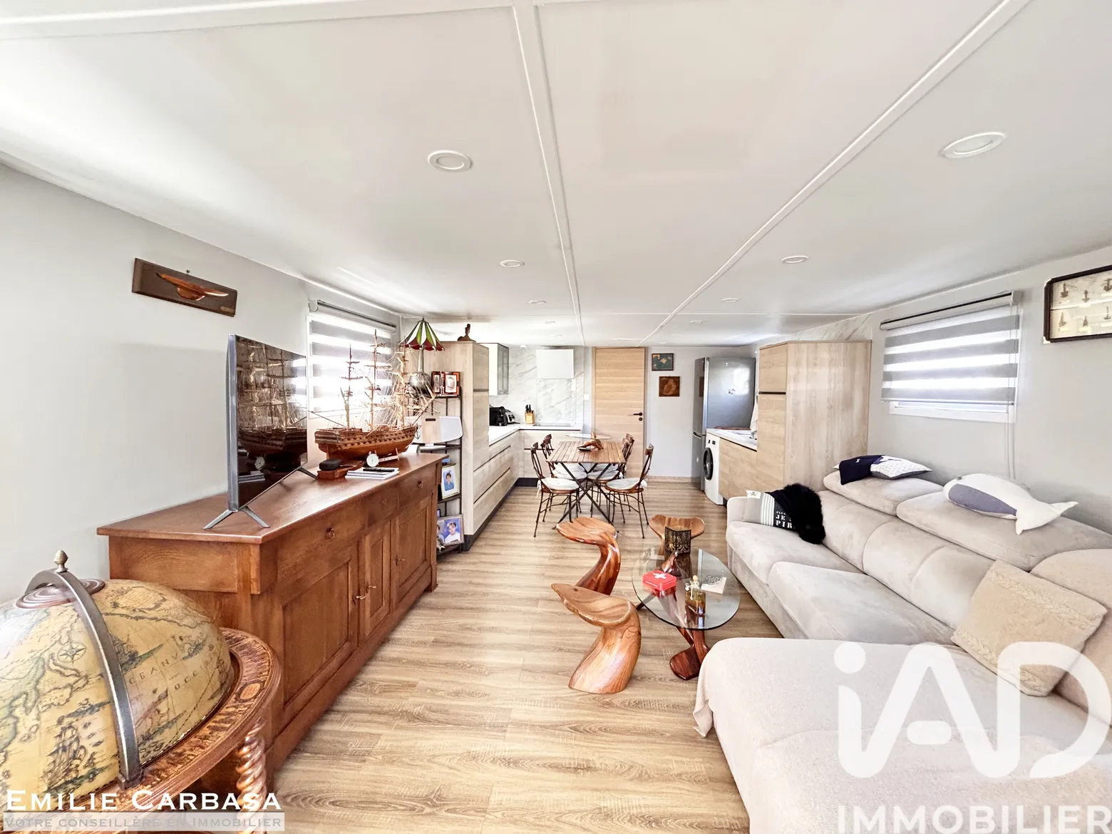 Vente appartement à Draveil (91210) : péniche 2 pièces 55 m² - 1994737 — 2