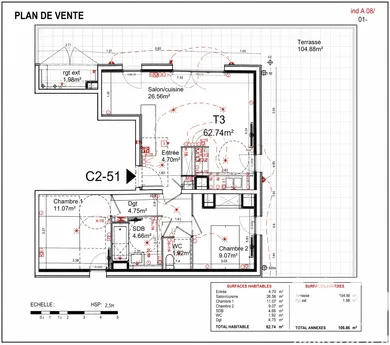 Appartement à Bordeaux (33300)