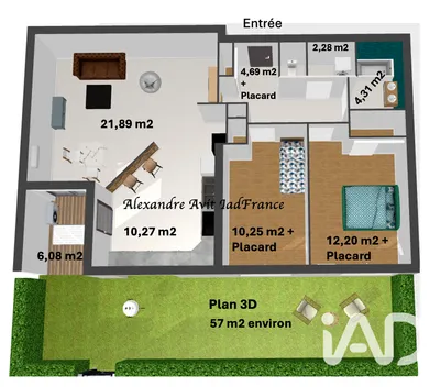 Appartement à Orvault (44700)