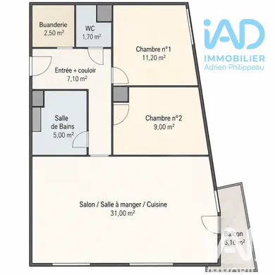 Appartement à Rezé (44400)