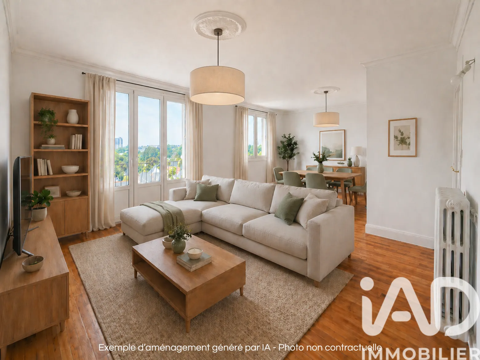 Vente appartement à Nantes (44100) : appartement 3 pièces 68 m² - 2014985 — 6
