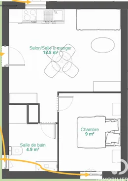 Apartment in Saint-Gilles-Croix-de-Vie (85800)