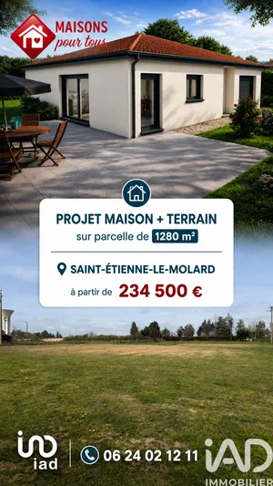 Terrain à bâtir à Saint-Étienne-le-Molard (42130)