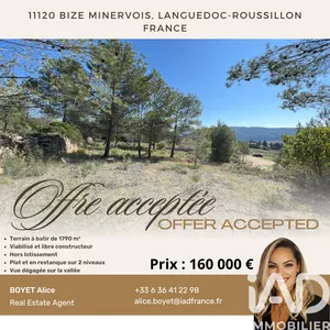 Terrain à bâtir à Bize-Minervois (11120)