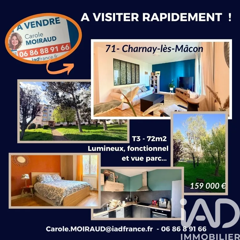 Appartement 3 pièces 72 m² · à Charnay-lès-Mâcon · 72 m² · 159 000 €