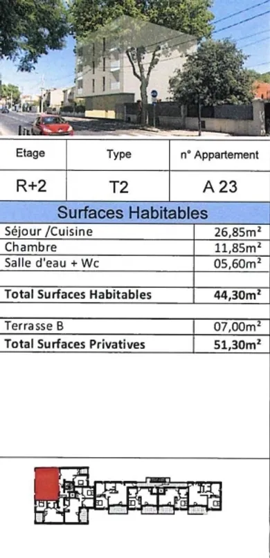 Appartement à Sète (34200)