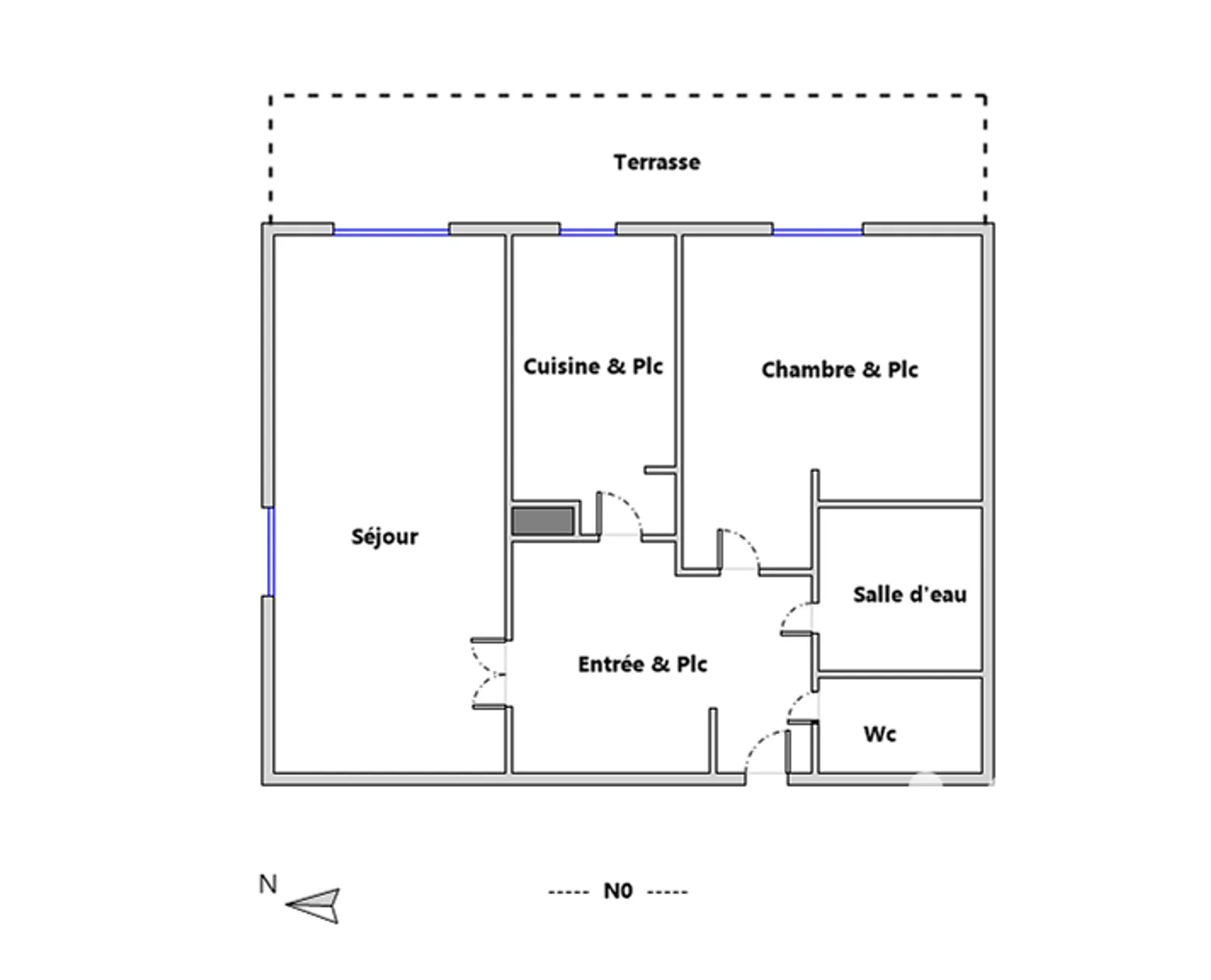 Vente appartement à Biot (06410) : appartement 2 pièces 49 m² - 2017384 — 2