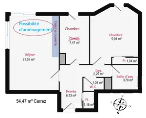 Apartment in Boulogne-Billancourt (92100)