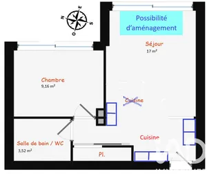 Apartment in Boulogne-Billancourt (92100)