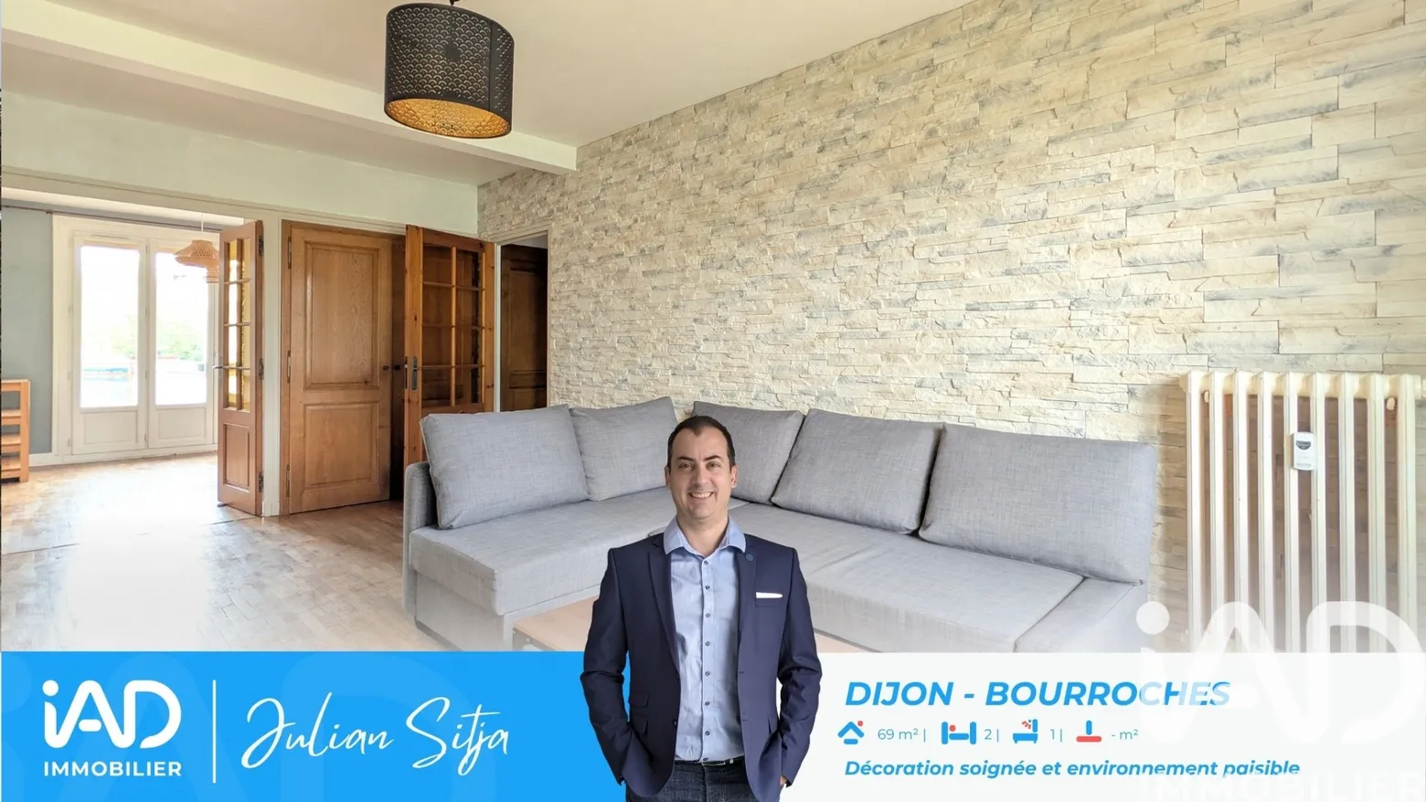 Vente appartement à Dijon (21000) : appartement 3 pièces 69 m² — 6