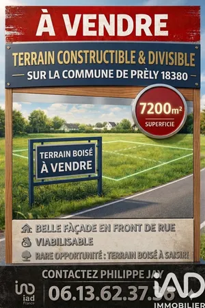 Terrain à Presly (18380)