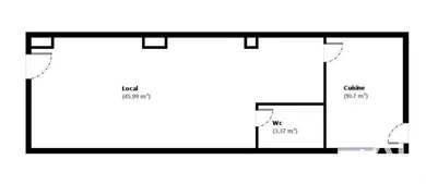 Commercial walls in Paris (75015)